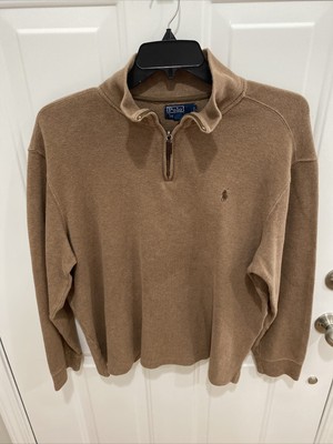 ralph lauren quarter zip cream