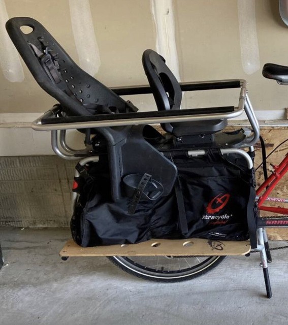 Xtracycle Hooptie With Flight Deck, Super hooks, Rack Locks, And