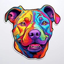 8x car decal sticker pit bull terrier sticker 9x9 cm