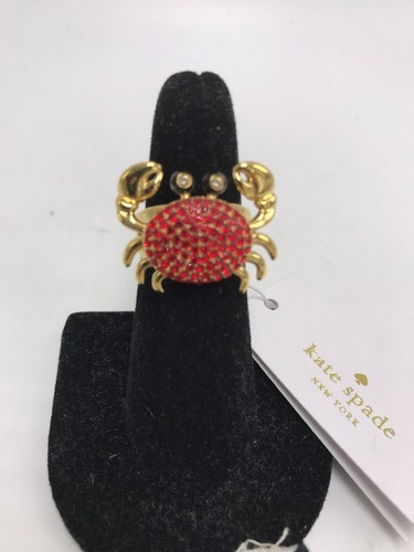 $78 KATE SPADE SHORE THING CRAB RING SIZE 6 KSS97E - Picture 5 of 10