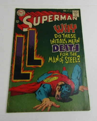 Vintage 1968 SUPERMAN #204, February Good condition - see pictures