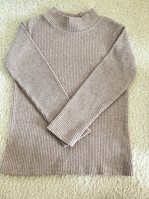 Zara Kids Ribbed Mock neck Pull Over Size 4-5 Years 