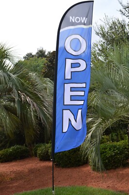 NOW OPEN ~ Windless Feather Flag ~ includes Pole & Ground Stake 