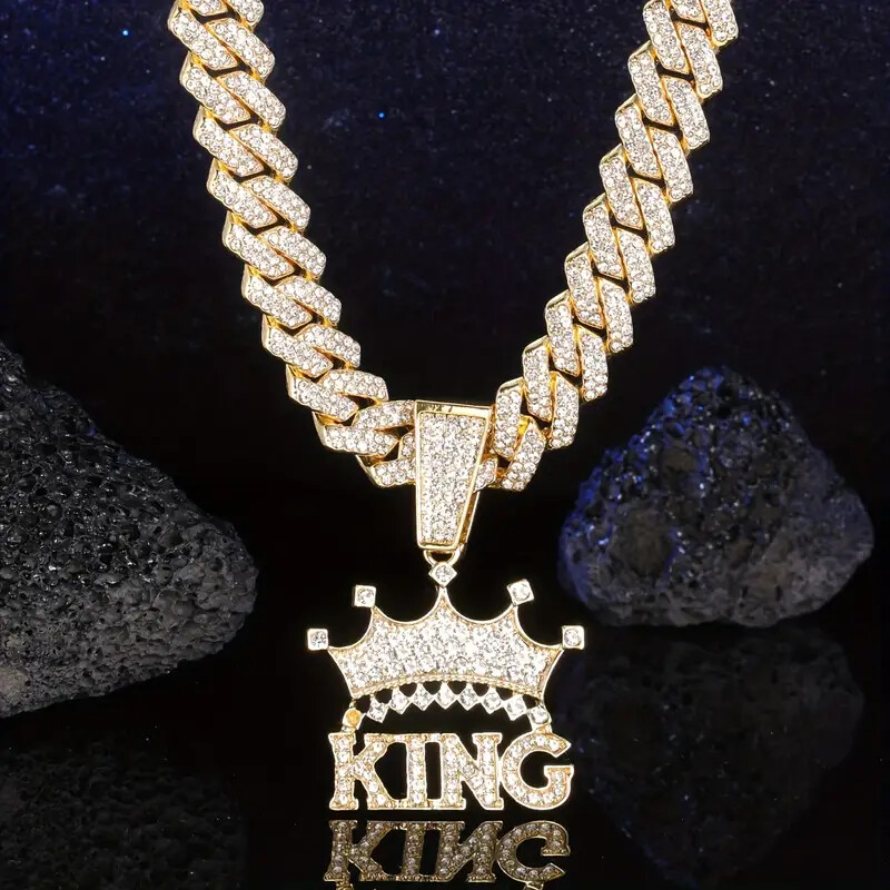 ミュージシャン CROWN NECKLACE GOLD NEW CROWN PENDANT & 24