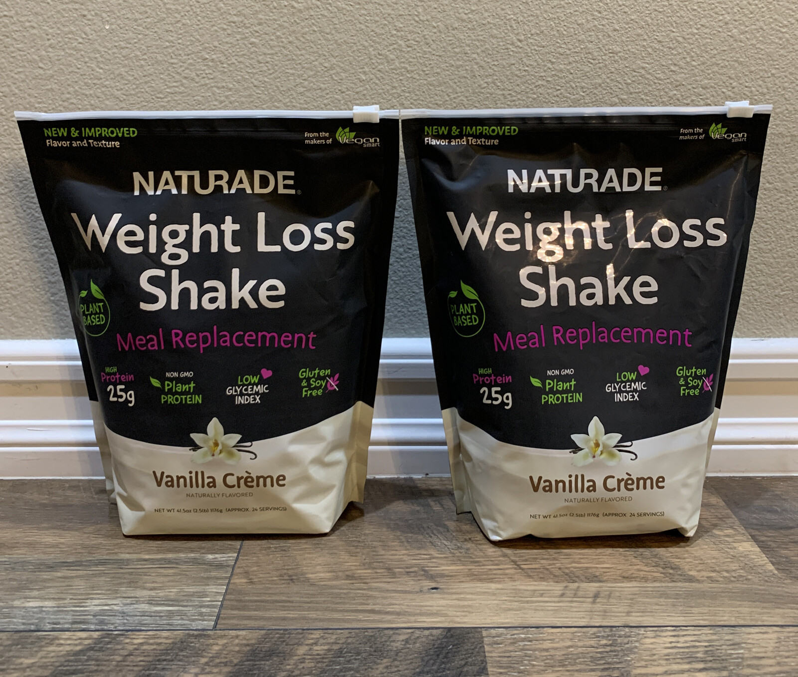 2 Naturade PlantBased Weight Loss High Protein Shake 2.5Lb x2 Vanilla Creme 79911055010 eBay