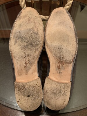 Ralph Lauren Mens Size 9.5 Chessington Loafers Shoes Leather  display picture 2