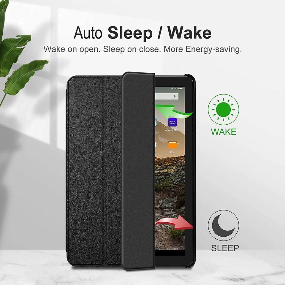 Leather Smart Case Cover for All-New Amazon Fire HD 10 & HD 10 Plus Tablet 2021 - Image 4 of 4