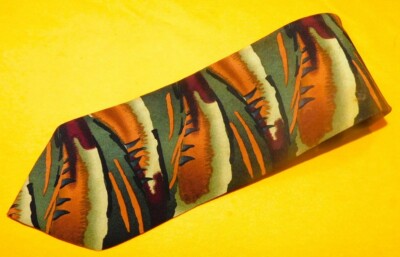 THE NATURE CONSERVANCY  '' TOUCAN'' MULTI COLOR ABSTRACT DESIGN TIE - NECK TIES.