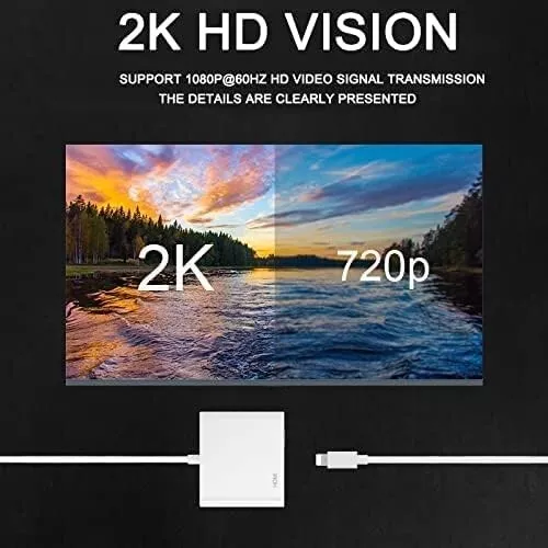 Lightning To HDMI Digital TV AV Adapter 1080P HDMI Cables For Apple iPhone iPad - Bild 7 von 9