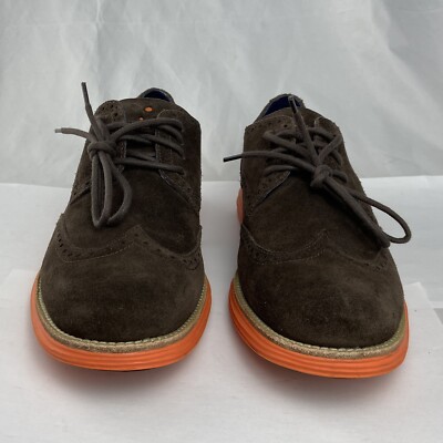 靴 Cole Haan LunarGrand Wingtip Cole Haan LunarGrand Wing Tip Leather Black Ivory Men's 7