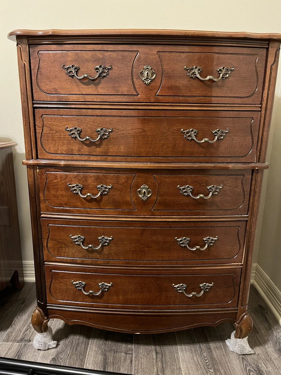 Cherry wood chest sale dresser