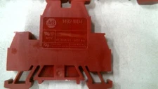 ALLEN BRADLEY 1492-WD4 RED TERMINAL BLOCKS 300V LOT/5 -FREE SHIPPING