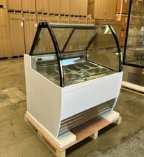 NEW Deluxe 42" Ice Cream Gelato 7 Pan Freezer Commercial Model DW-7R NSF ETL 