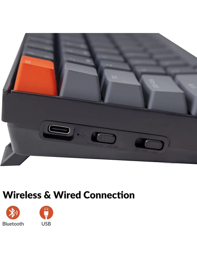 Keychron K4 Wireless Mechanical Keyboard Gateron Switch Hot-Swap White Backlit - Image 3 of 4