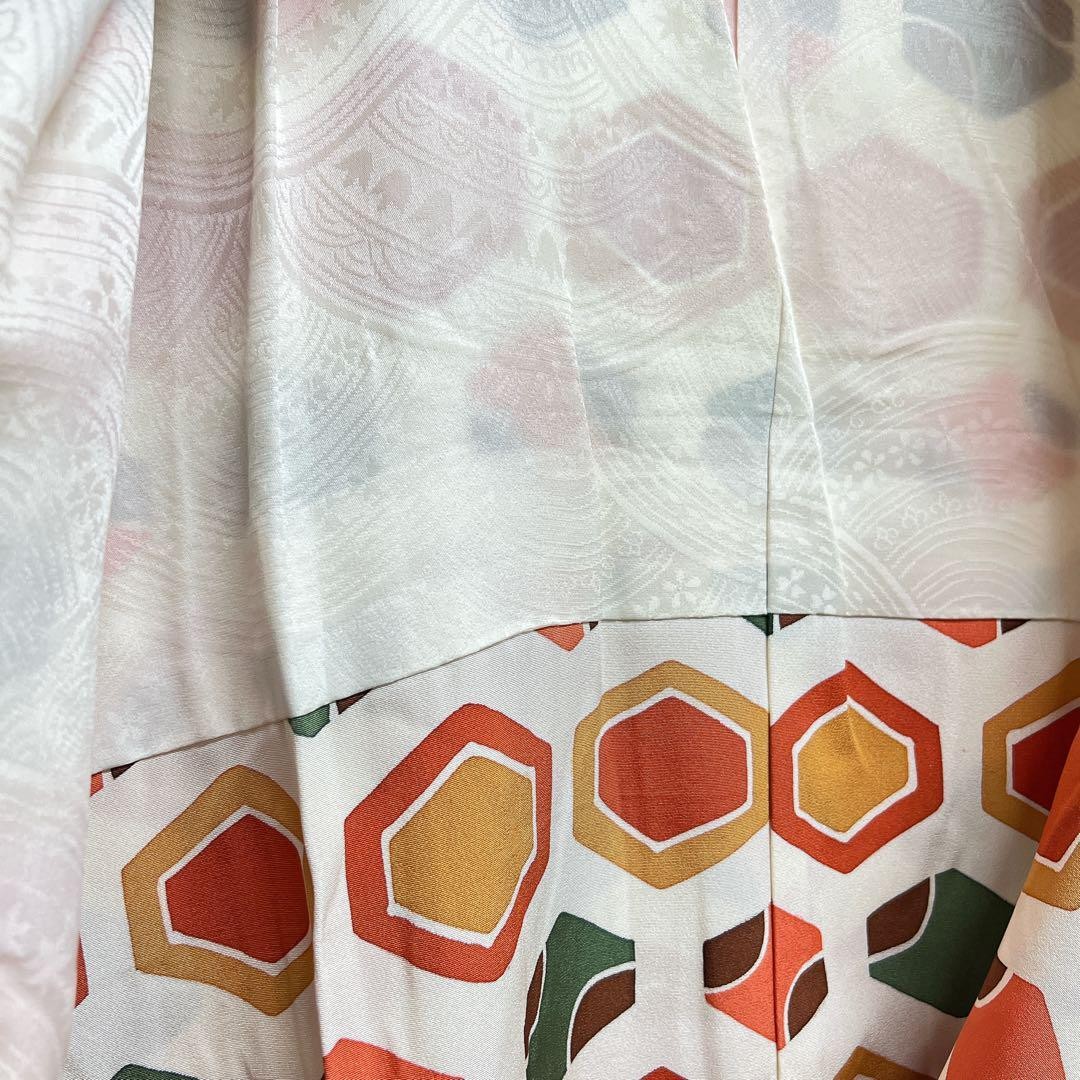 Michiko Silk Coat Tortoise Shell Pattern Geometri… - image 8