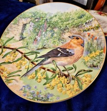 Royal Doulton Collectors Plate CHAFFINCH From GARDEN VISITORS COLLECTION