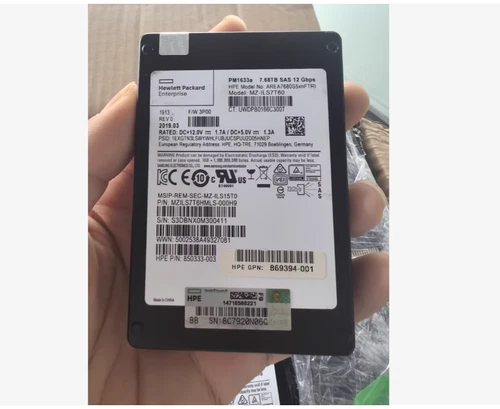 HPE 7.68 SAS 12 Gbps PM1633a MZ-ILS7T60 AREA7680S5xnFTRI 850333-003TB