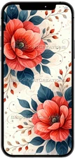 3 x Floral Phone Wallpaper Bundle 9:19 Digital Product Image Picture Background