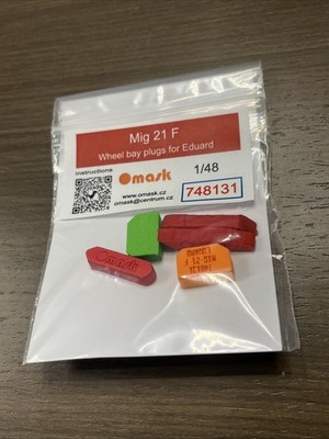 1/48 Omask Wheel Bay Plugs #748131 MiG-21F For Eduard