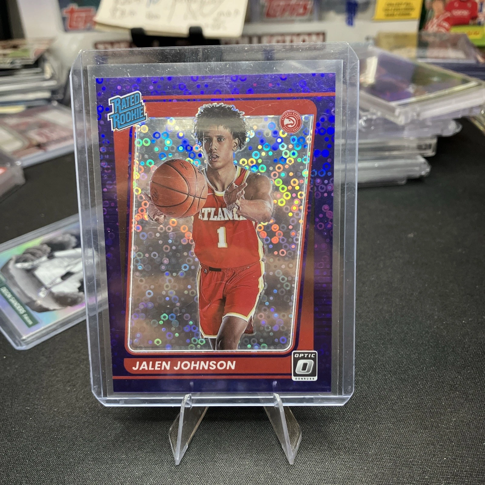 2021-22 Optic Fast Break Purple /95 Jalen Johnson #181 RC