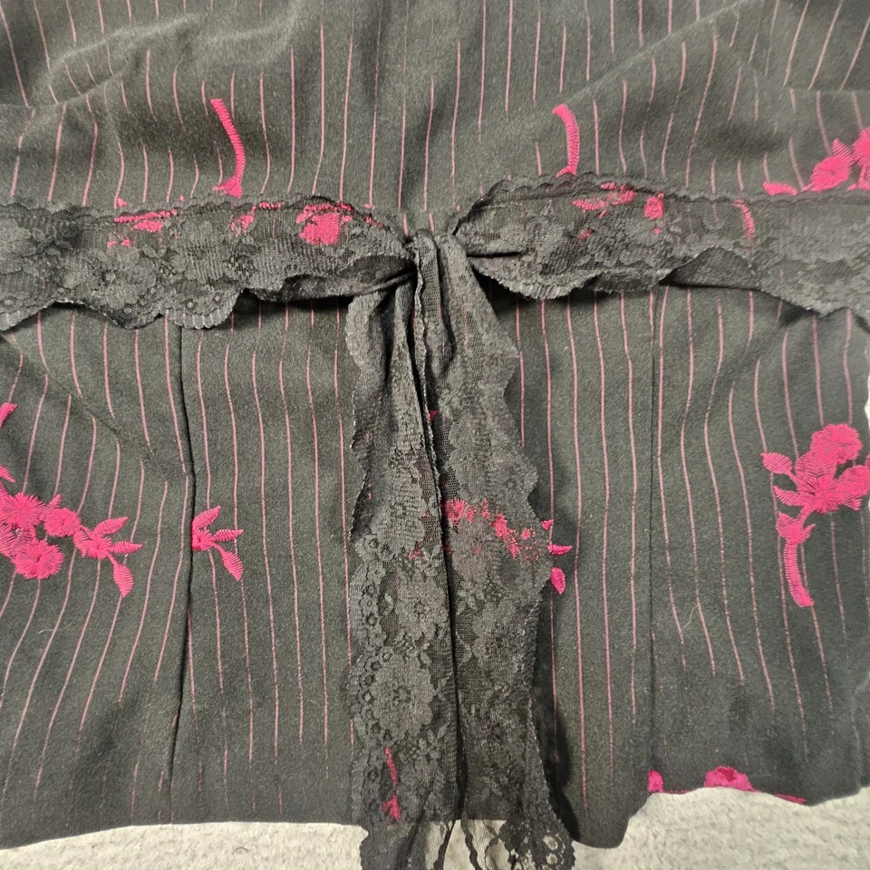 De Colección Corsé Top Corto Mujer M Encaje Halter Floral Rayas Steampunk Capricho Foto 3 de 4