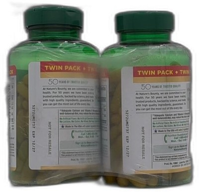 *2027-12-1* Nature's Bounty Calcium Plus 1000 Iu Vitamin D3, Immune Support