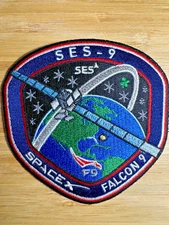 SpaceX SES-9 Falcon 9 Launch Patch Geostationary Satellite Mission Authentic 🚀
