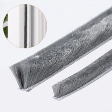 Weather Stripping Door Seal - 5m 16ft Brush Weather StrippingCard-Slot Seal S...