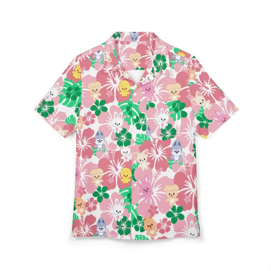Tropical SKZOO Hawaiian Shirt, Unisex Button-Down Shirt For Stay