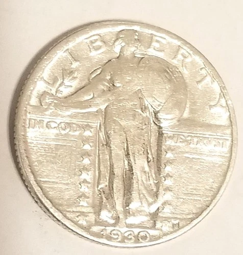 1930 25 Cent  Standing Liberty Quarter - 90% SILVER ABSOLUTELY GORGEOUS!!!