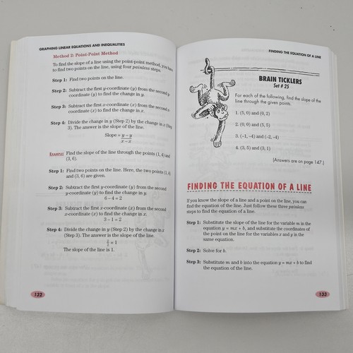 Lot 7 High School Math Study Guides Workbooks Algebra Geometry Fractions Help - Foto 16 di 19