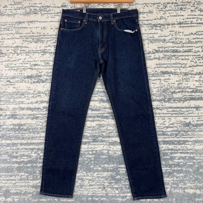 Levis 502 Taper Fit Mens Dark Indigo Blue Denim Jeans 29507-1053 W33 L32