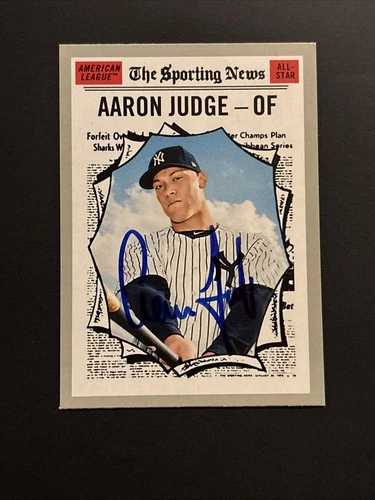 Signed 2019 Topps Heritage Autograph Card - All-Star Aaron Judge #356 Yankees