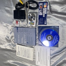 SONY DSC-W35 7.2MP CCD Vintage Digital Camera - Silver 100 Working with set