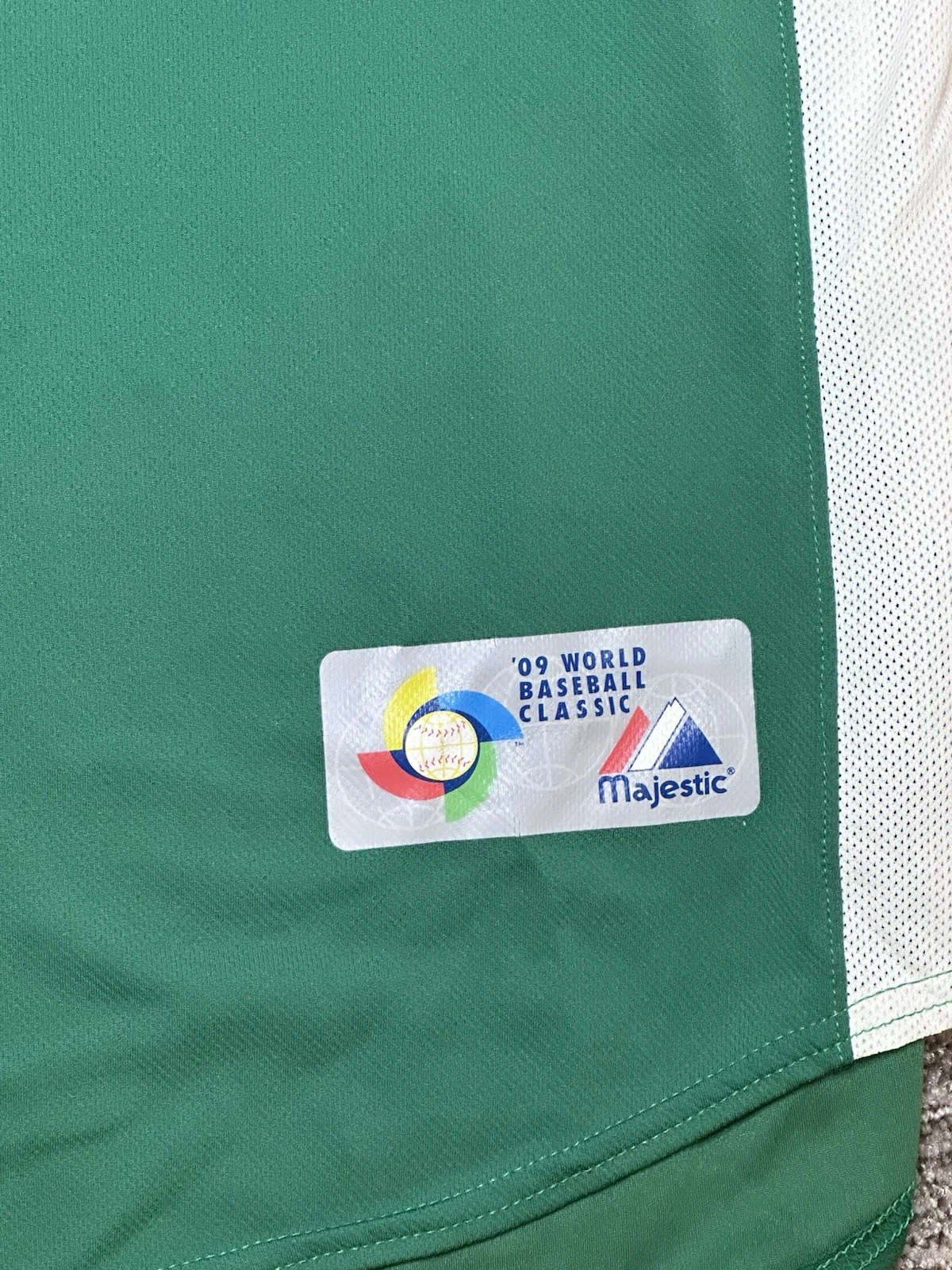 Majestic Mexico 2009 World Baseball Classic Baseball Jersey Green/White/Red XL - thumbnail 3