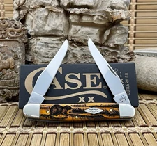 Case XX USA Persimmon Bone MUSKRAT  1/500 Diamond XX Muskrat Pocket Knife