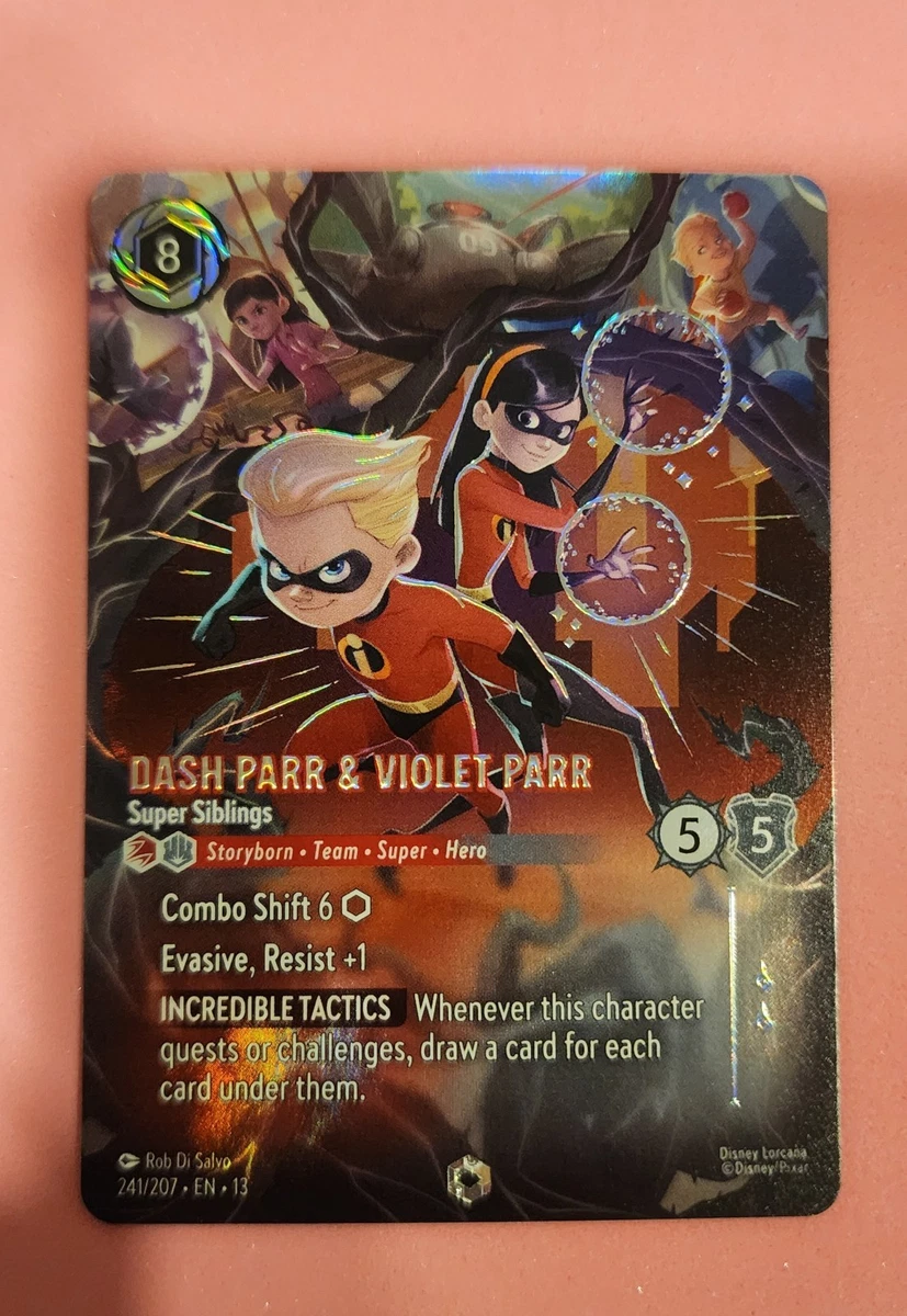 ロルカナ ダッシュ＆ヴァイオレット E 241/207 エンチャンテッド Dash Parr & Violet Parr-Super Siblings 241/204 Attack of the Vine