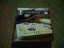 Across The Board Handcrafted Wood Chicago Cubs Baseball Game