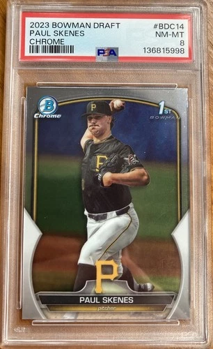 2023 Bowman Draft Chrome Paul Skenes #BDC-14 (RC) PSA 8 ROY Cy Young