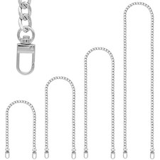 Purse Chain Strap, 4 Pieces Different Sizes Bag Chain Strap, Metal Cha