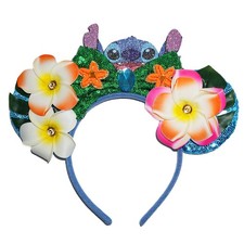 Mouse Bows Headband Girls Ear Headband Women Men Glitter Ear Hairband