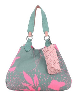 Fritzi aus Preußen Izzy Medium Limited Leaves Canvas Shoulder Bag Schultertasche