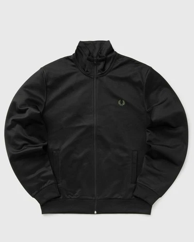 Fred Perry Mens Plain Track Jacket  - XL - Full Zip - Black on Black - NWT - product listing photo