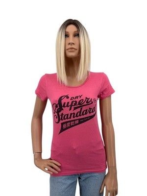 Superdry t-Shirt pink schwarz Größe s