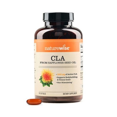 NatureWise CLA 1250 - Conjugated Linoleic Acid Supplement for Women and Men, ...