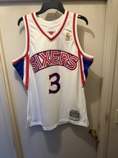 Allen Iverson Mitchell  Ness Jersey Size Large New
