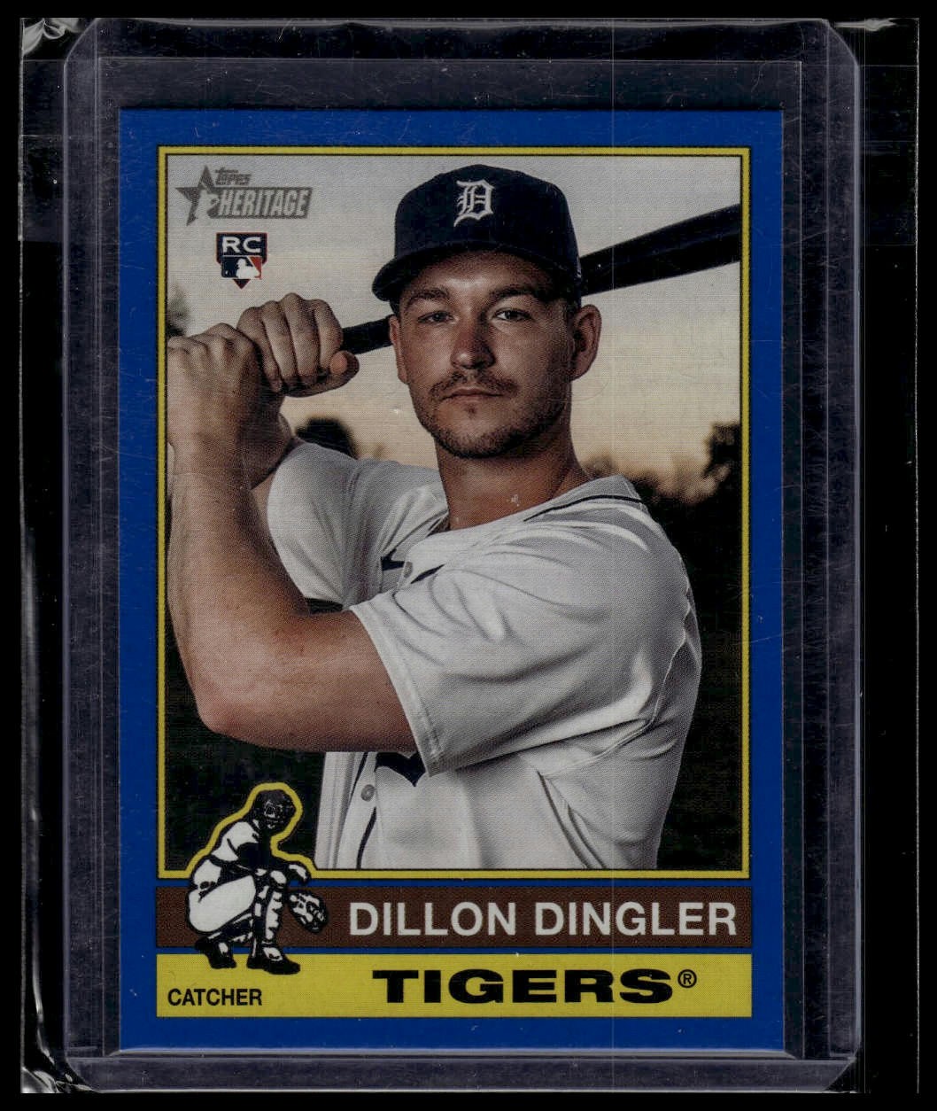 2025 Topps Heritage #130 Dillon Dingler Dark Blue Border