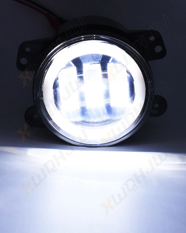Par de luces antiniebla LED de parachoques de 4 pulgadas aptas para Jeep Liberty 2003 2004 2005 2006 2007 Foto 4 de 4