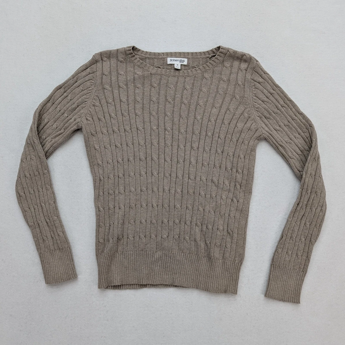 Pull col tortue beige clair ample ST. JOHNS BAY camel bruyère PM/M 44