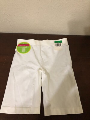 Barely There Second Skinnies White A'Tude Thigh Sharper Shorts Size L Style 4J87
